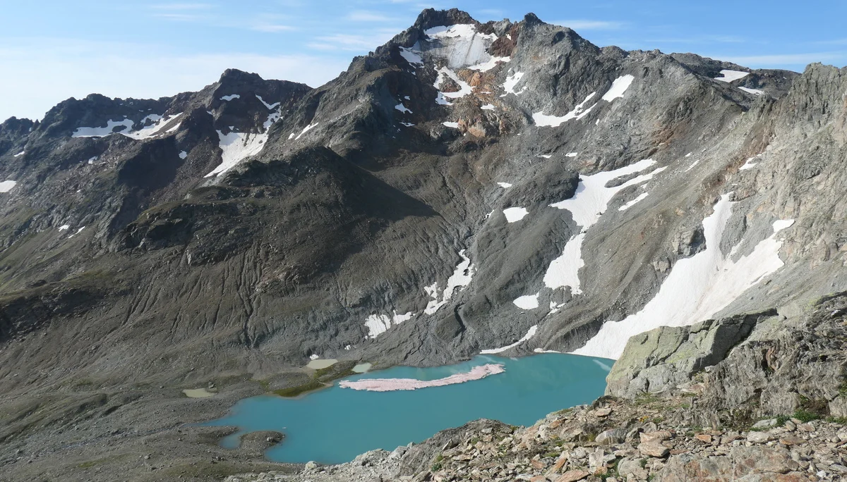 Erwärmt und bald verschwunden, der Kaltenberggletscher | © DAV-FN / S. Dischler