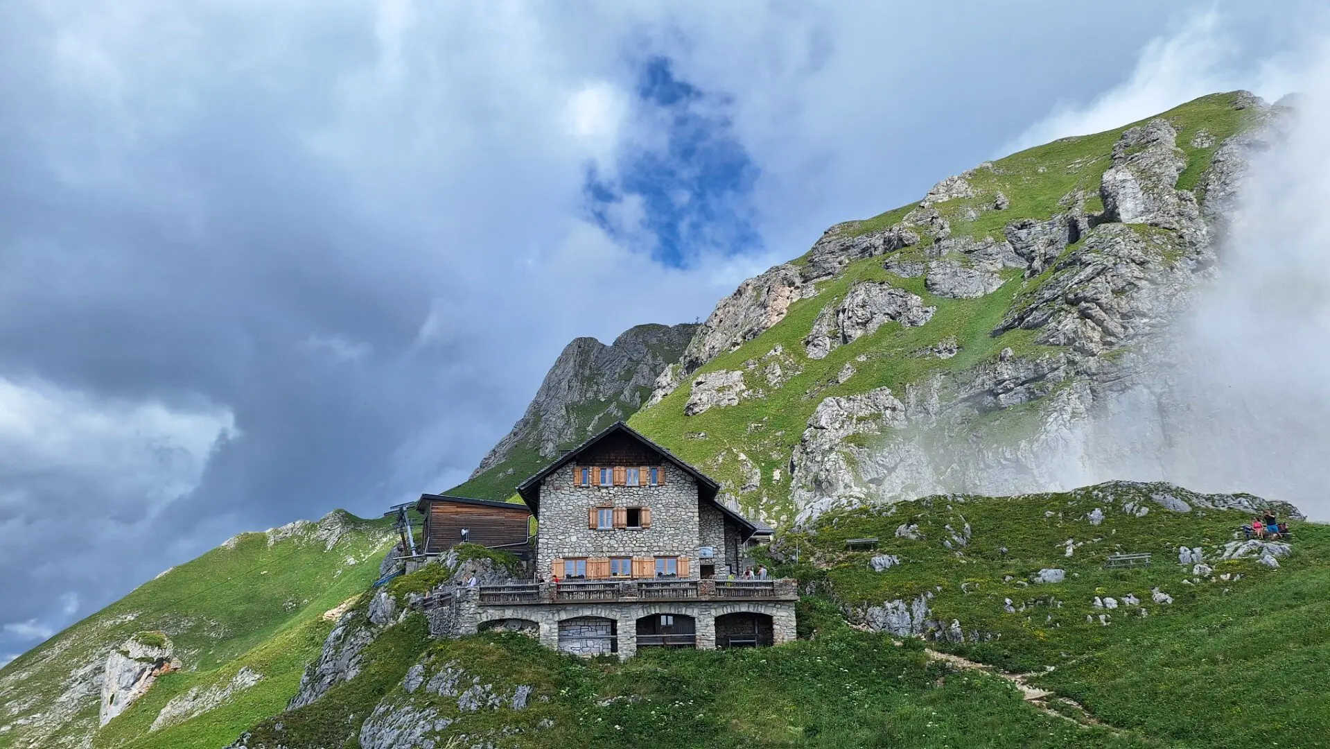 Die Bad Kissinger Hütte | © DAV-FN / Karin B., Silke S., Robert H.