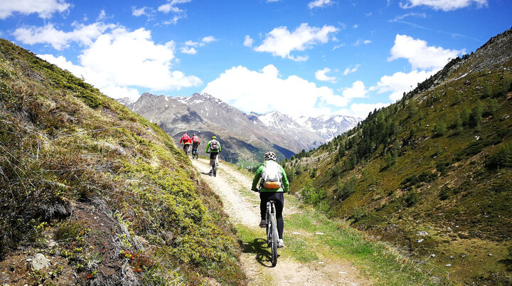 Mountainbiken im Oetztal | © DAV-FN / B. Himmelsbach