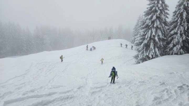 Schneeschuhtourenkurs 6.01 – 7.1.2024 | © DAV-FN / Fam. Schababerle