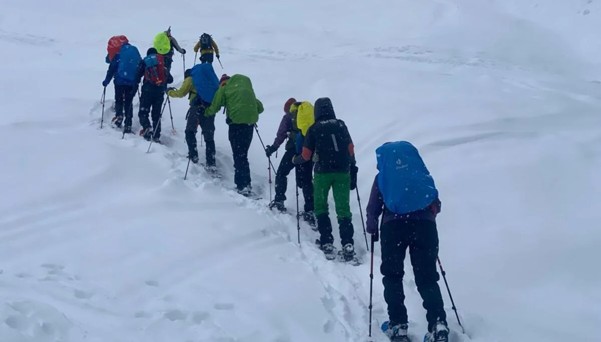 Schneeschuhtourenkurs 6.01 – 7.1.2024 | © DAV-FN / Fam. Schababerle