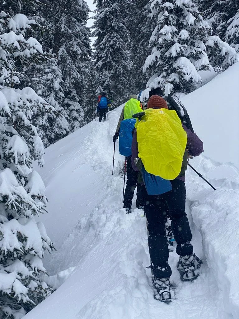 Schneeschuhtourenkurs 6.01 – 7.1.2024 | © DAV-FN / Fam. Schababerle