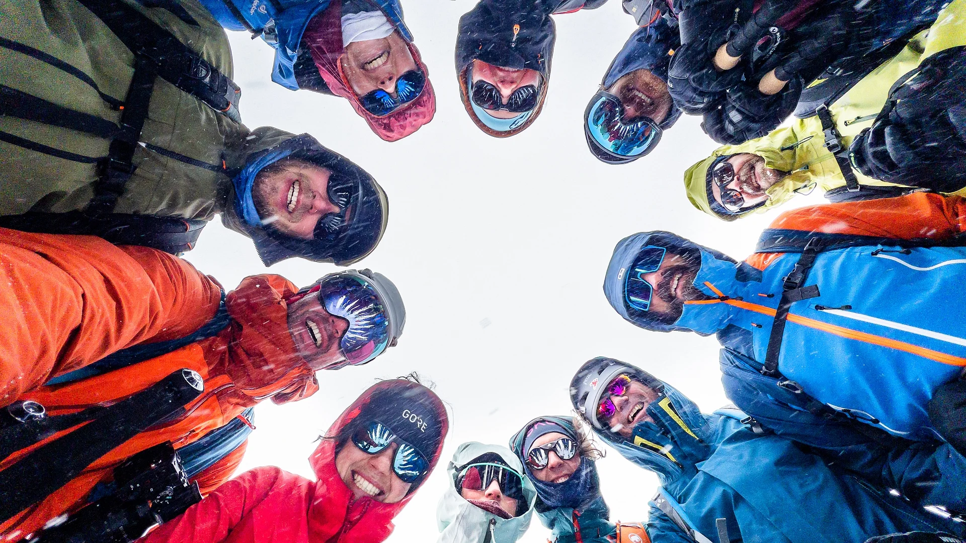 Gipfelfoto als Stern | © DAV-FN/Lorenz Fischer