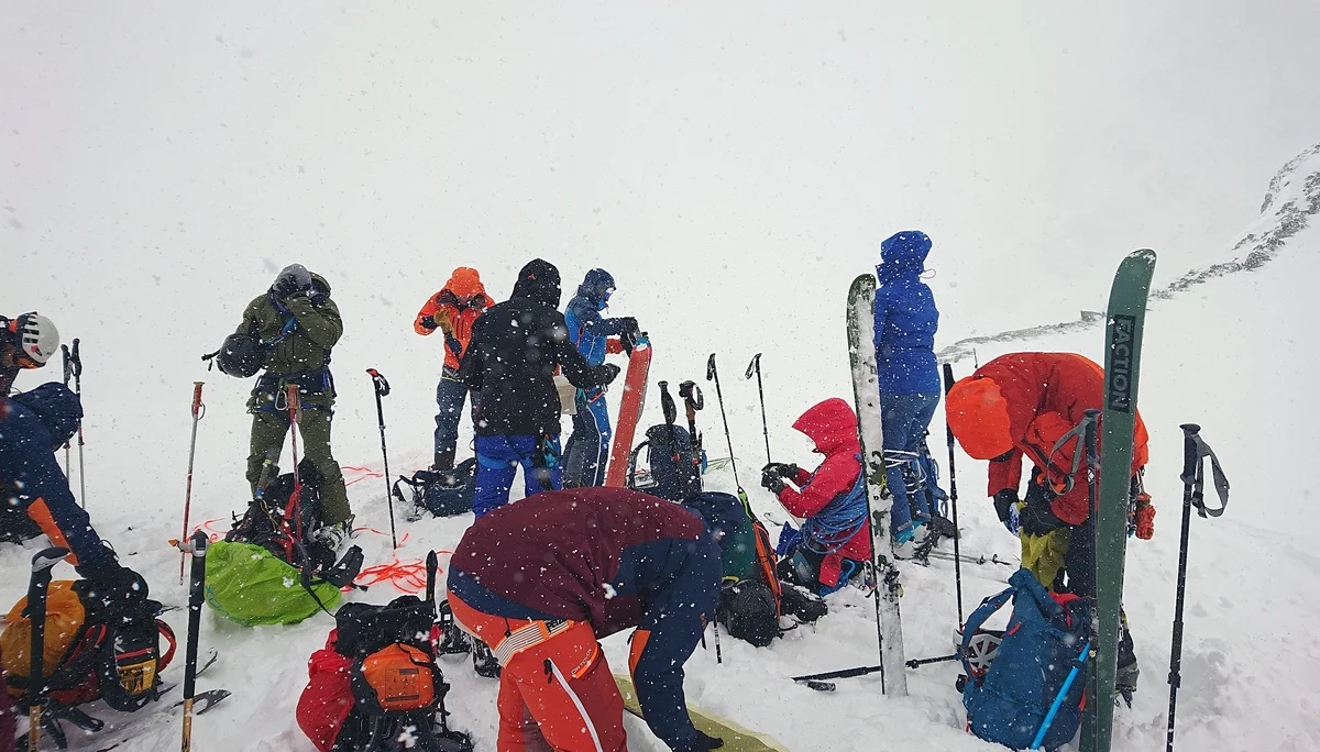 Pause in der Ochsenscharte | © DAV-FN/Peter Schäfer