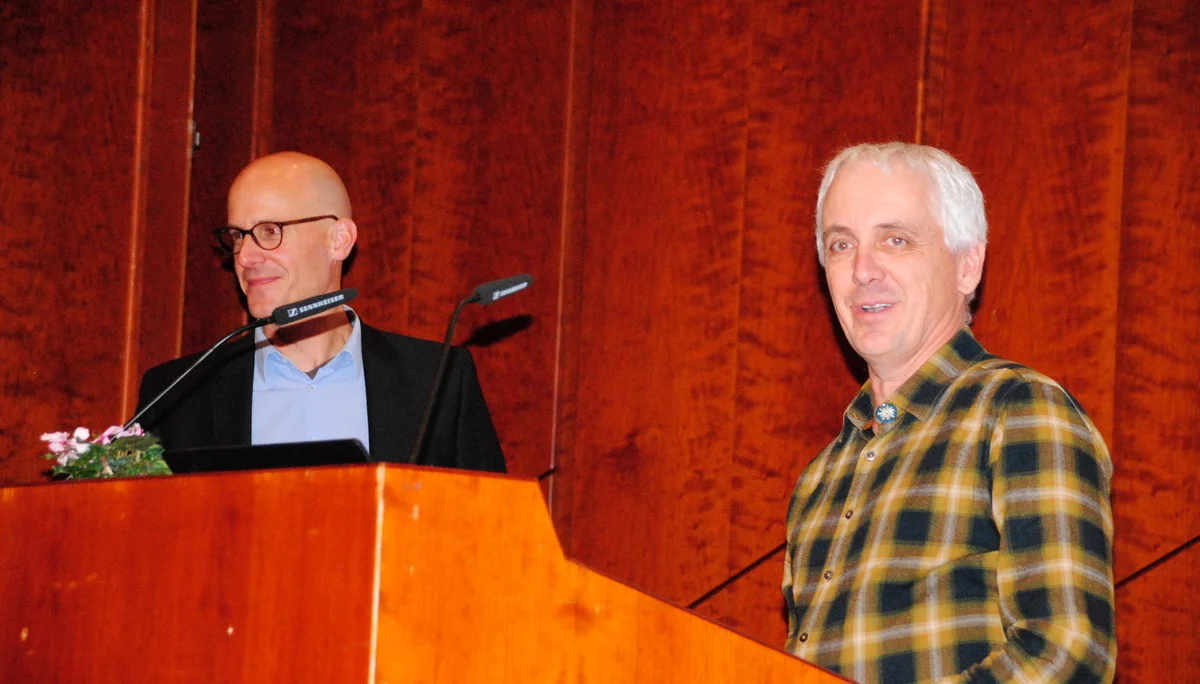 Wolfgang Ambrosch berichtet von 55 Jahren auf der Lankhütte | © DAV-FN / H. Strobel