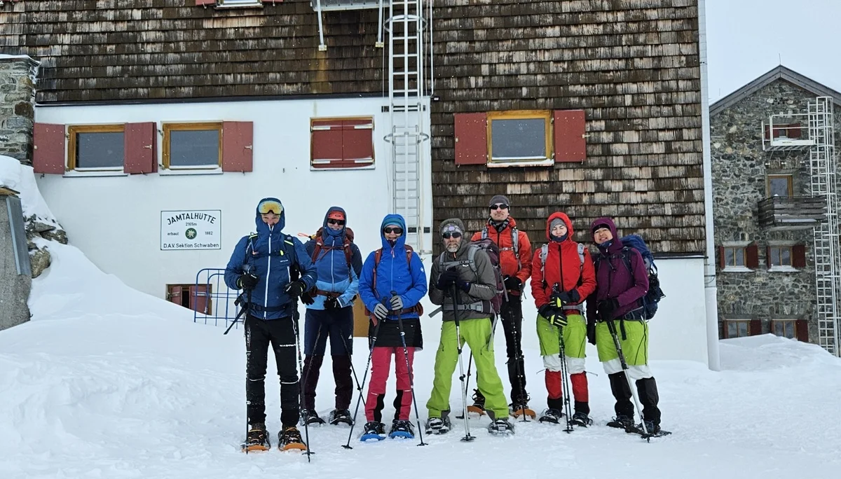 Schneeschuh Jamtalhütte 10.03.2024 | © DAV-FN / A. Schababerle
