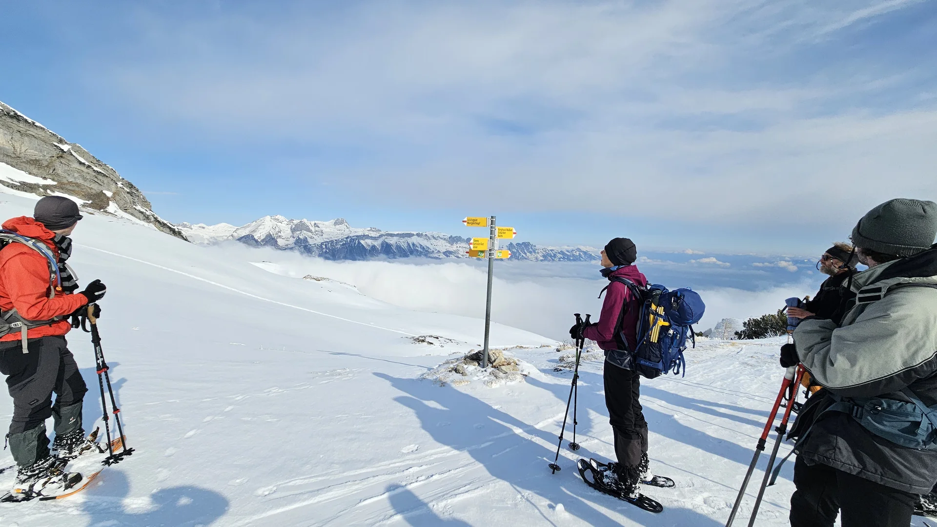 Mit Schneeschuhen auf den Margelchopf | © DAV-FN / J. Schababerle