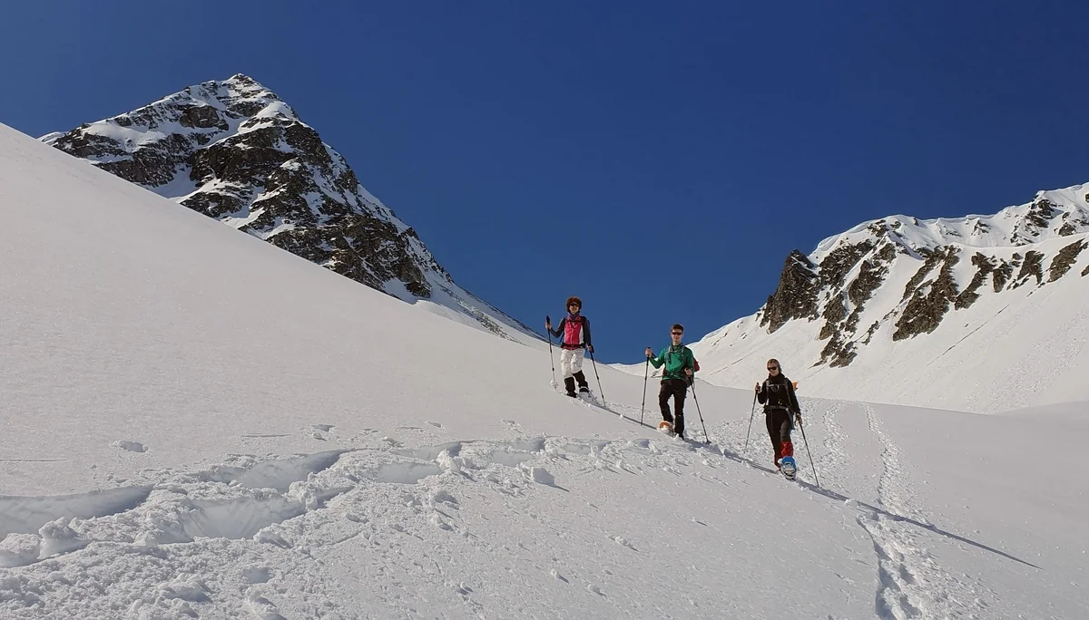 Mit Schneeschuhen zur FN-Hütte | © DAV-FN/Anna Schababerle