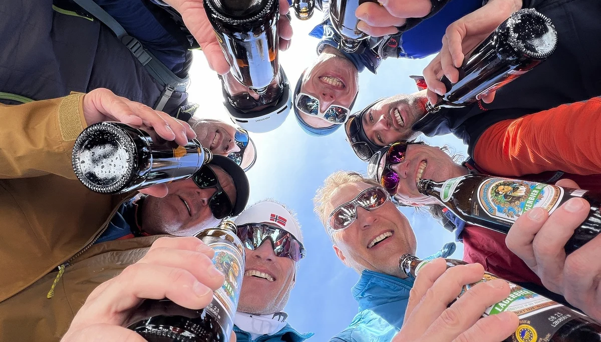 Gruppenfoto in Sand | © DAV-FN/Lorenz Fischer