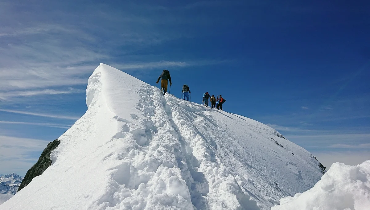 Gipfel des Gletscher Ducan | © DAV-FN/Peter Schäfer