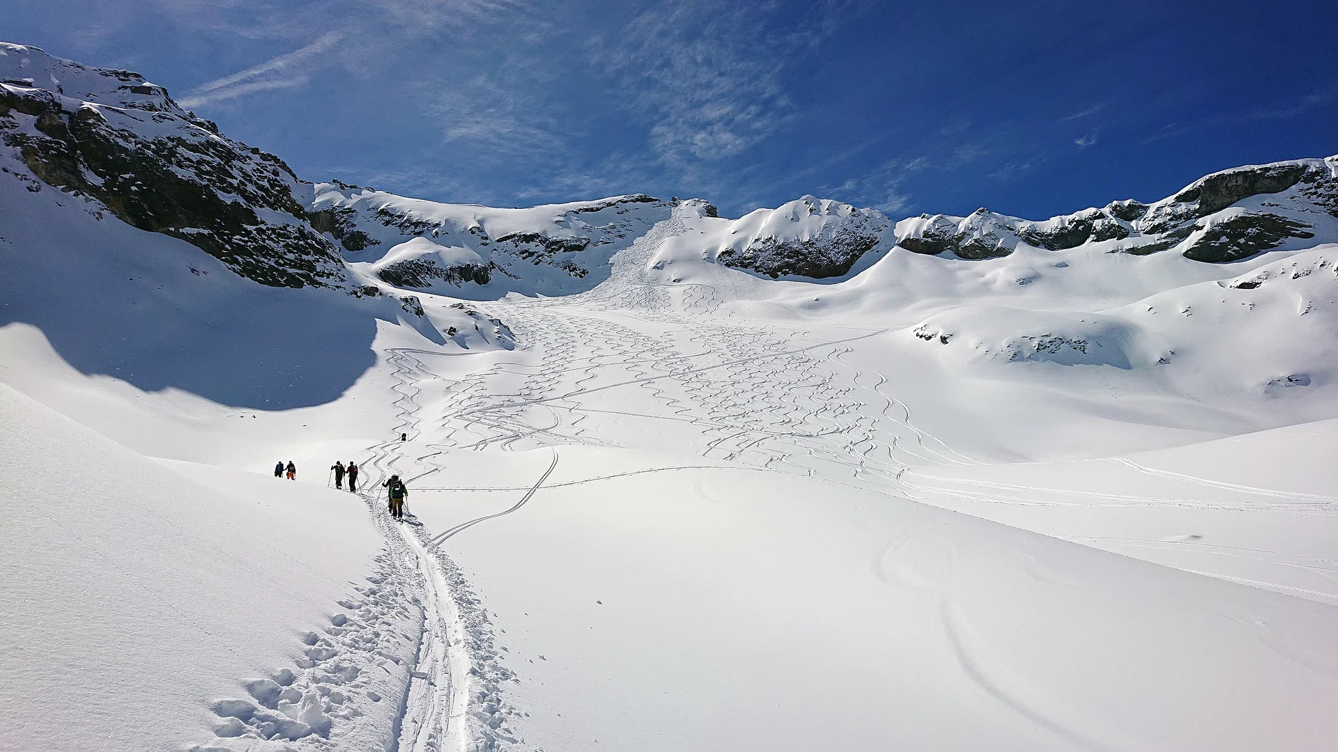 Aufstieg im Gletscherbecken | © DAV-FN/Peter Schäfer