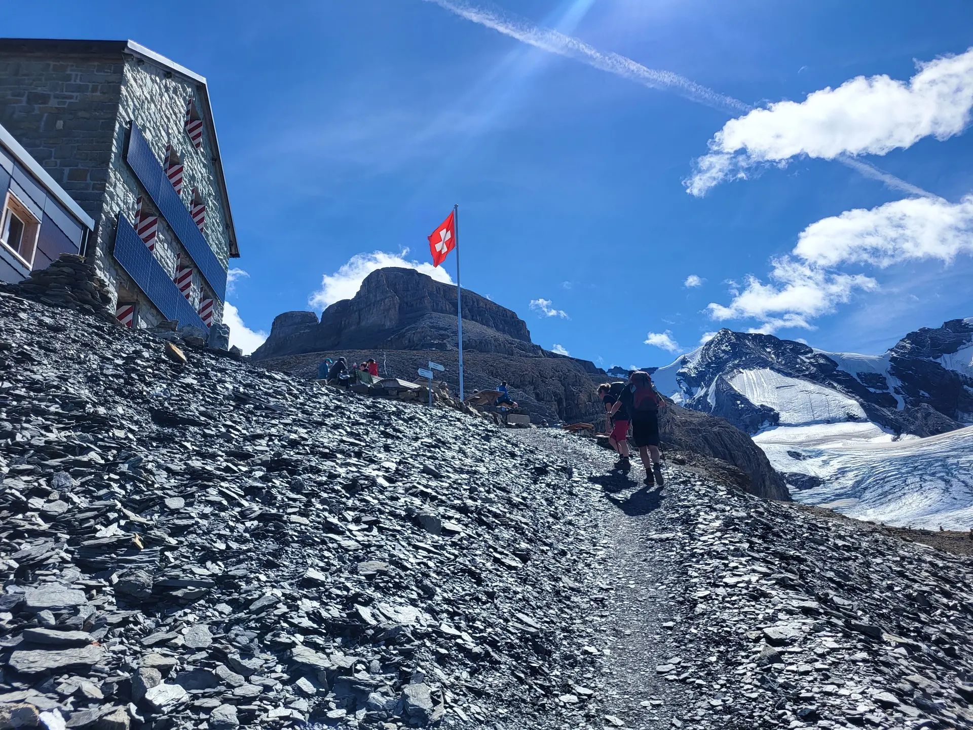 Kurz oberhalb des Hohtürli liegt die Blüemlisalphütte. | © DAV-FN / Alexander Ruh