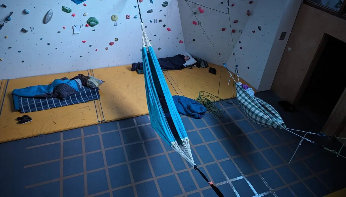 UebernachtungKletterhalle | © DAV-FN / Sebastian Merk