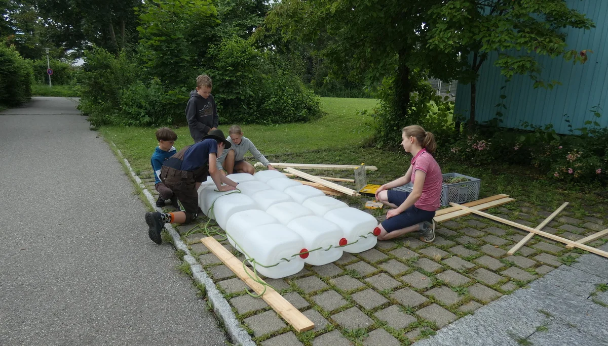 Floßbau Rotach | © DAV-FN / Sandra Knefel