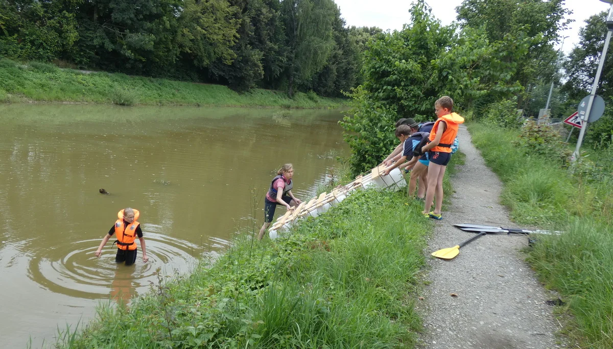 Floßbau Rotach | © DAV-FN / Sandra Knefel