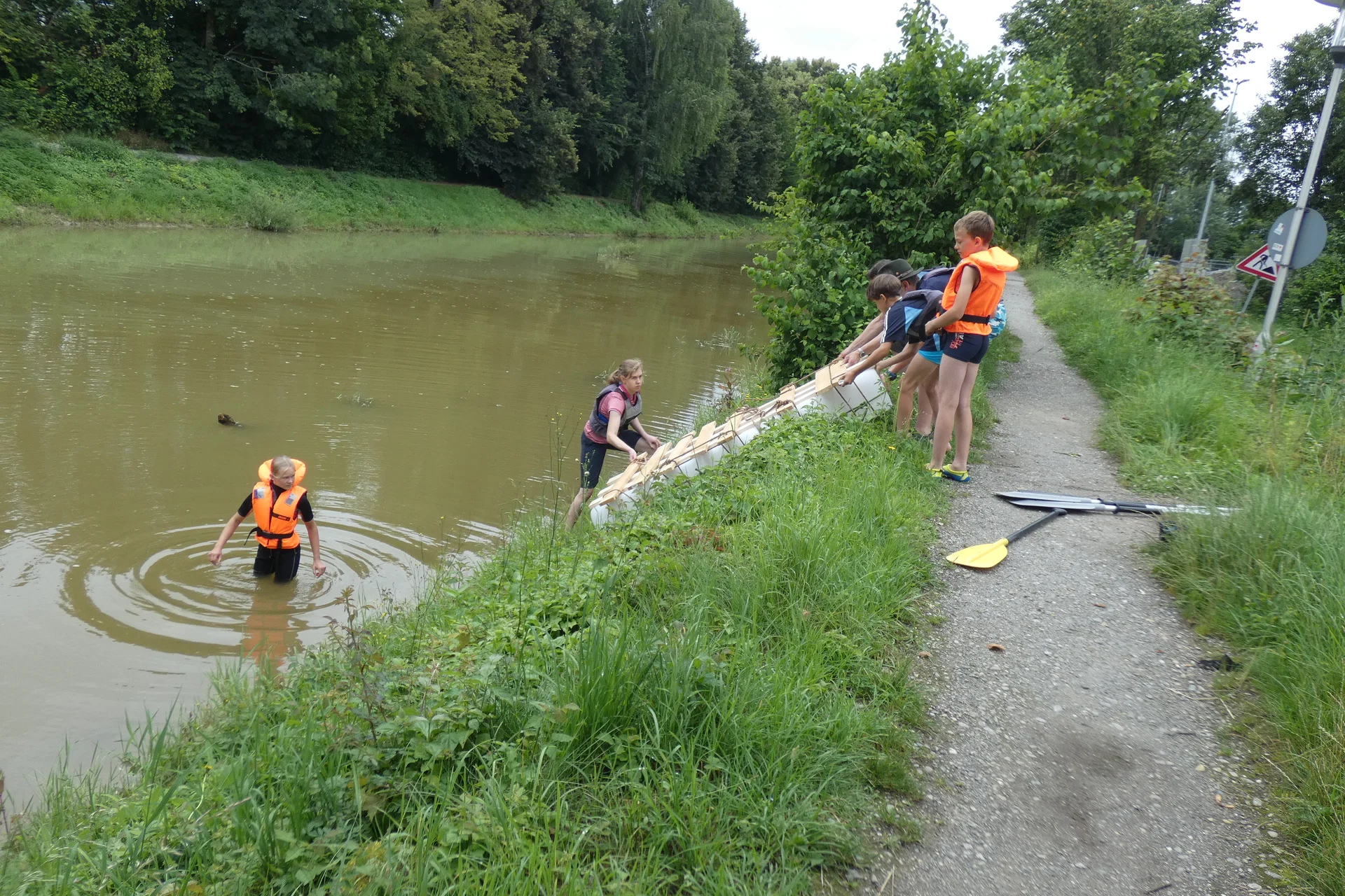 Floßbau Rotach | © DAV-FN / Sandra Knefel