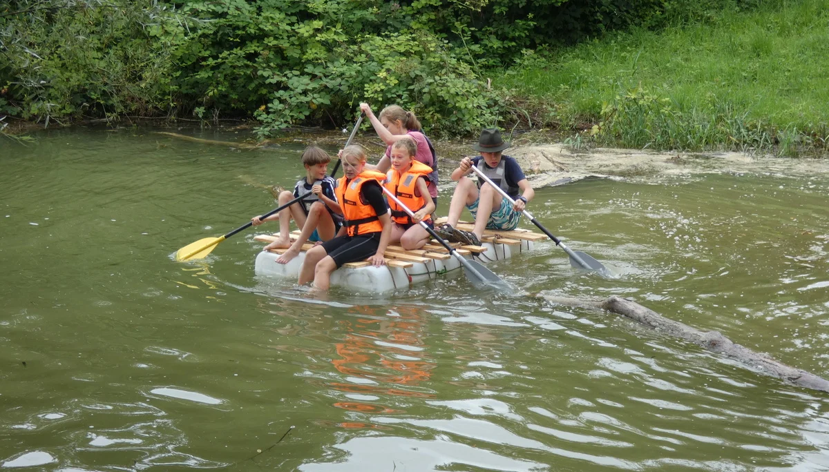 Floßbau Rotach | © DAV-FN / Sandra Knefel