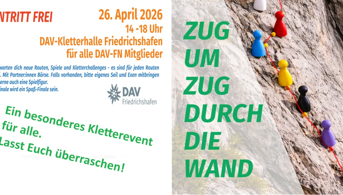 Werbung Kletterevent | © DAV-FN / Kraxxler