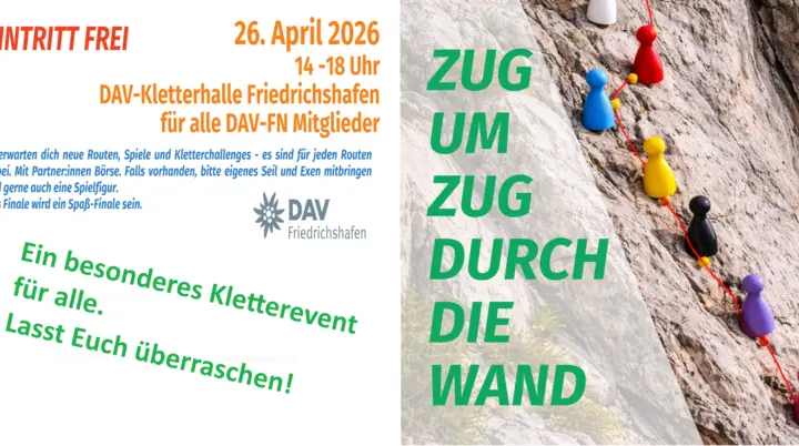 Werbung Kletterevent | © DAV-FN / Kraxxler