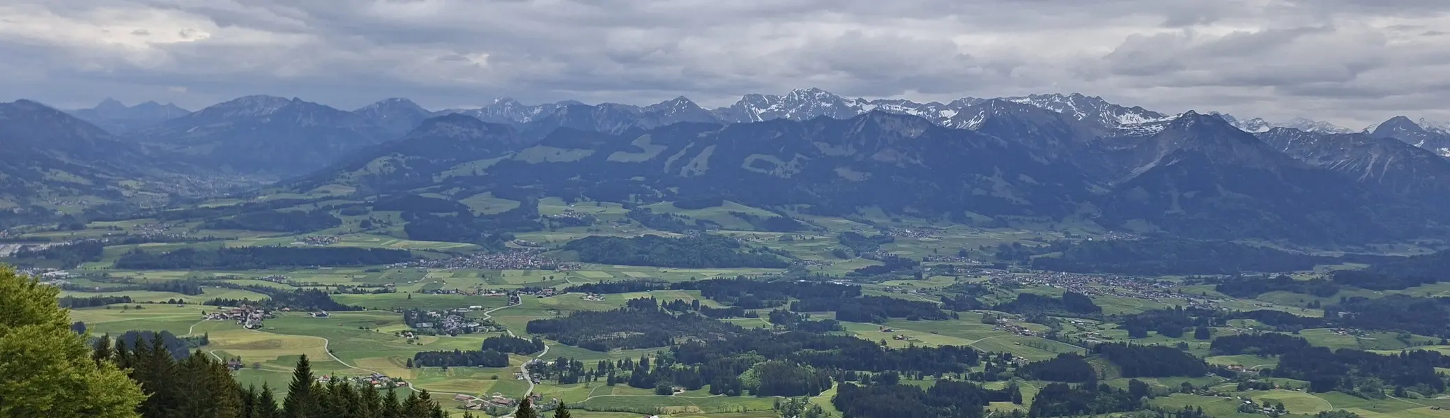 Blick von den Hörnern Richtung Sonthofen | © Aline Sommer