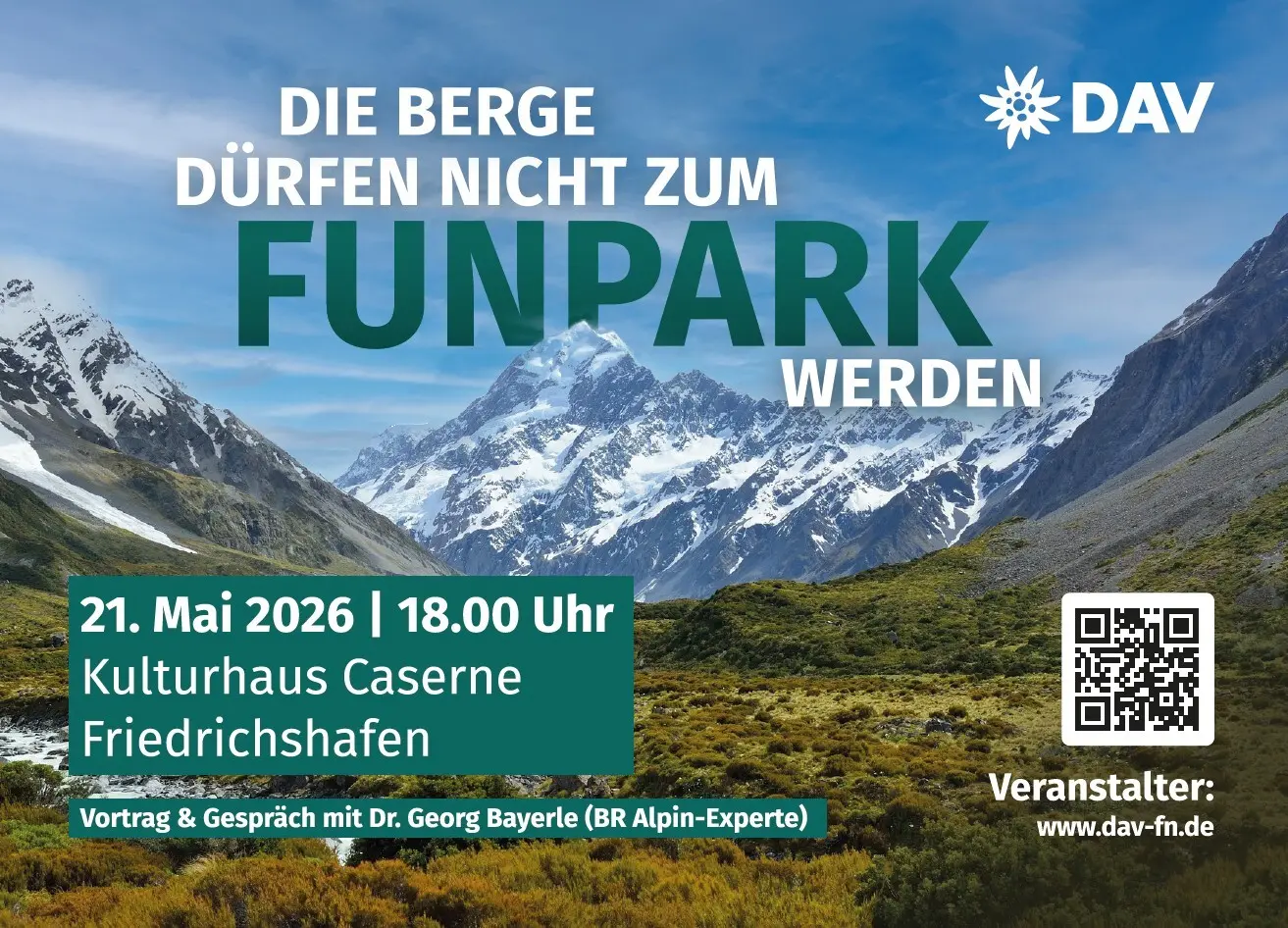 Einladungspostkarte 1 | © DAV-FN / G. Bayerle