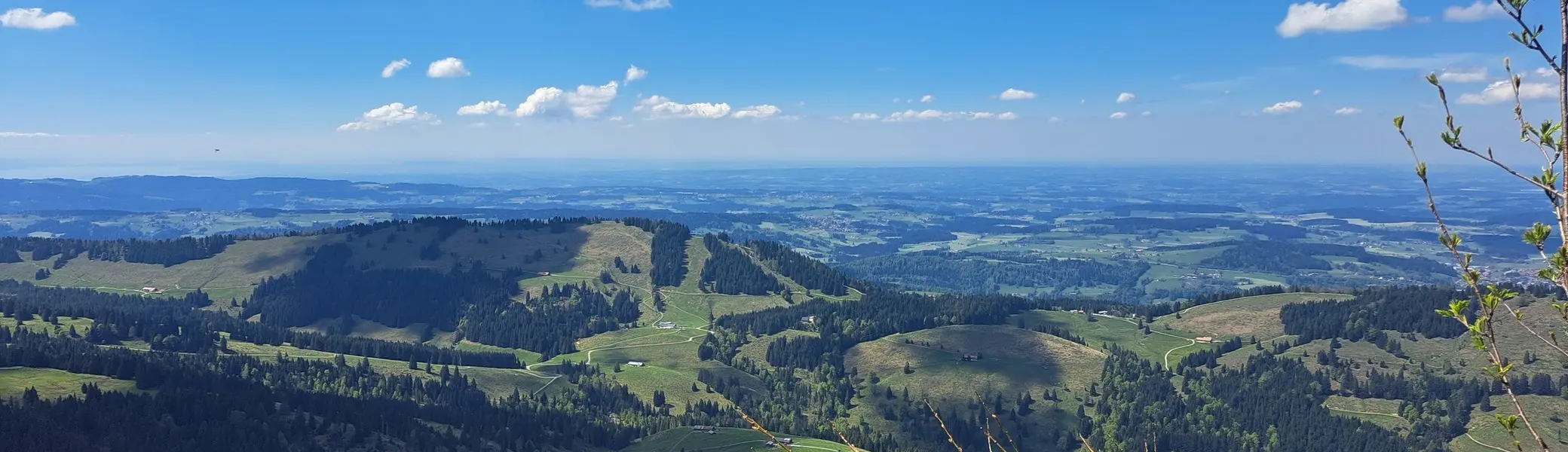 Nagelflukette-Bergsicht vom Hochgrat auf die Allgäuer Hochalpen | © Aline Sommer