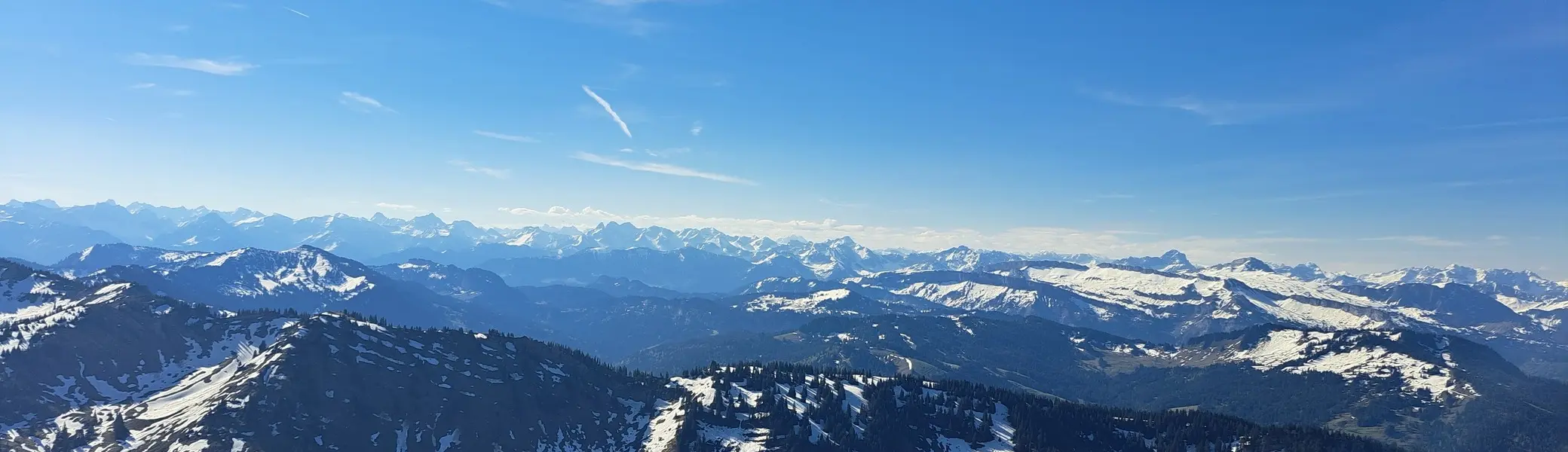 Nagelfluhkette Blick auf die Berge | © Aline Sommer