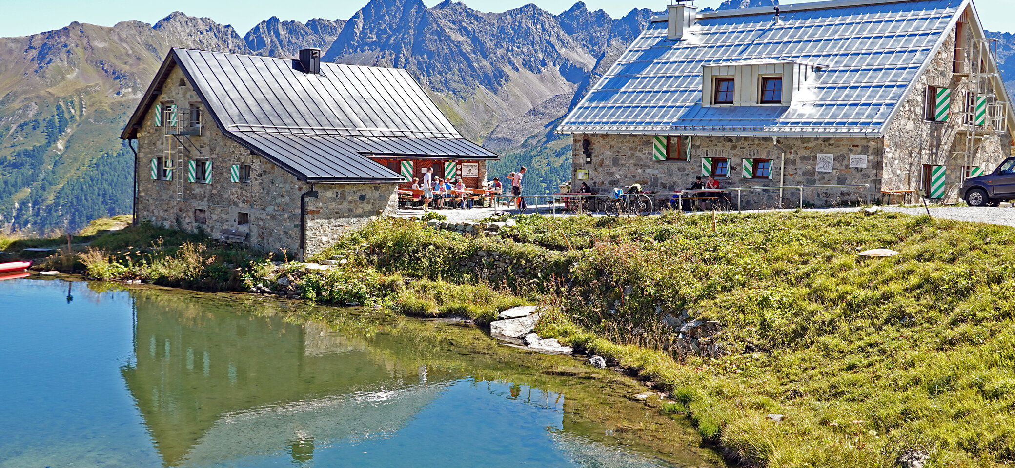 Friedrichshafener Hütte mit neuem Dach | © DAV-FN / F.-J. Mesmer