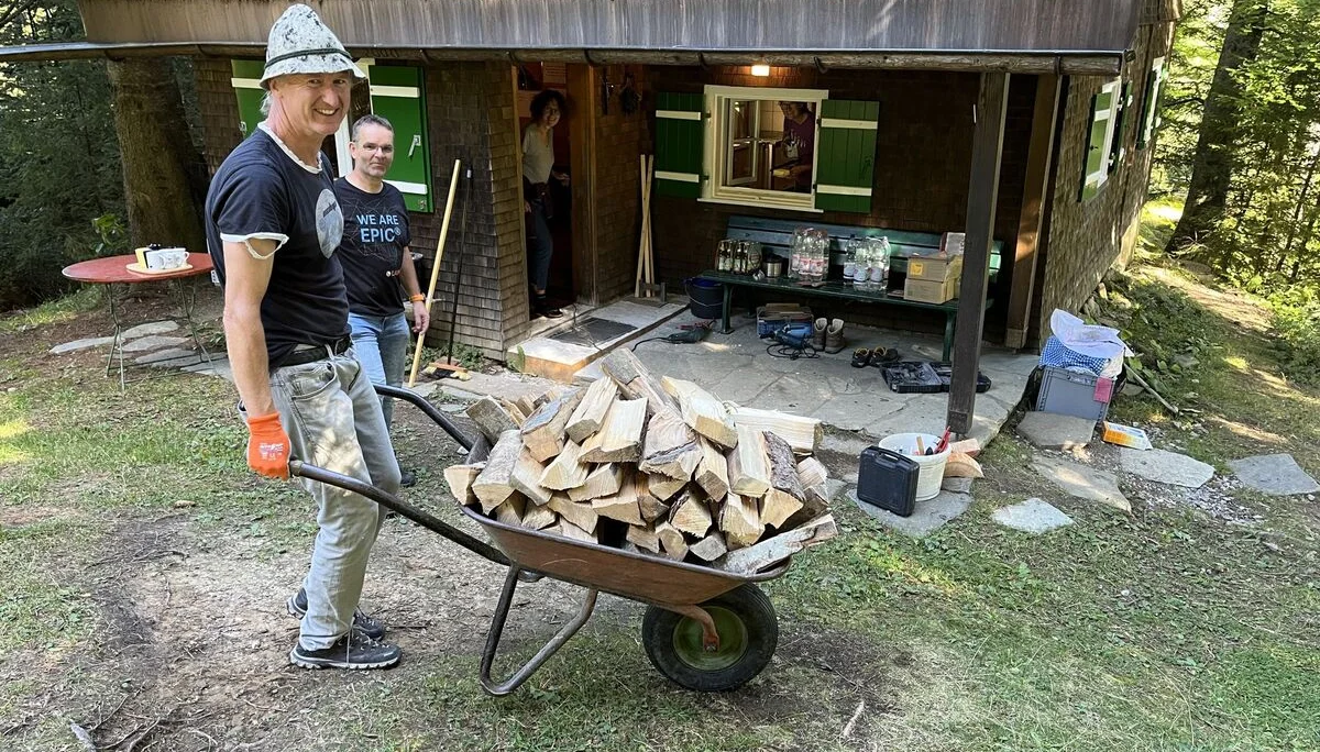 Lankhütte Arbeitseinsatz Herbst 23 | © DAV-FN / P. Schmid