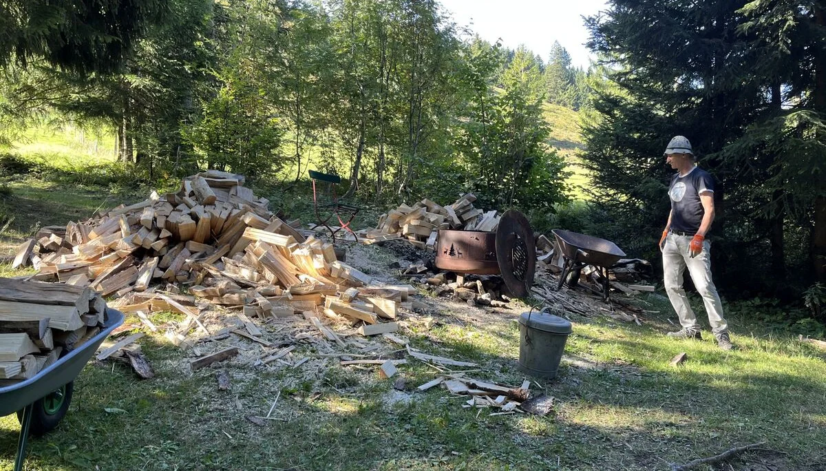 Lankhütte Arbeitseinsatz Herbst 23 | © DAV-FN / P. Schmid