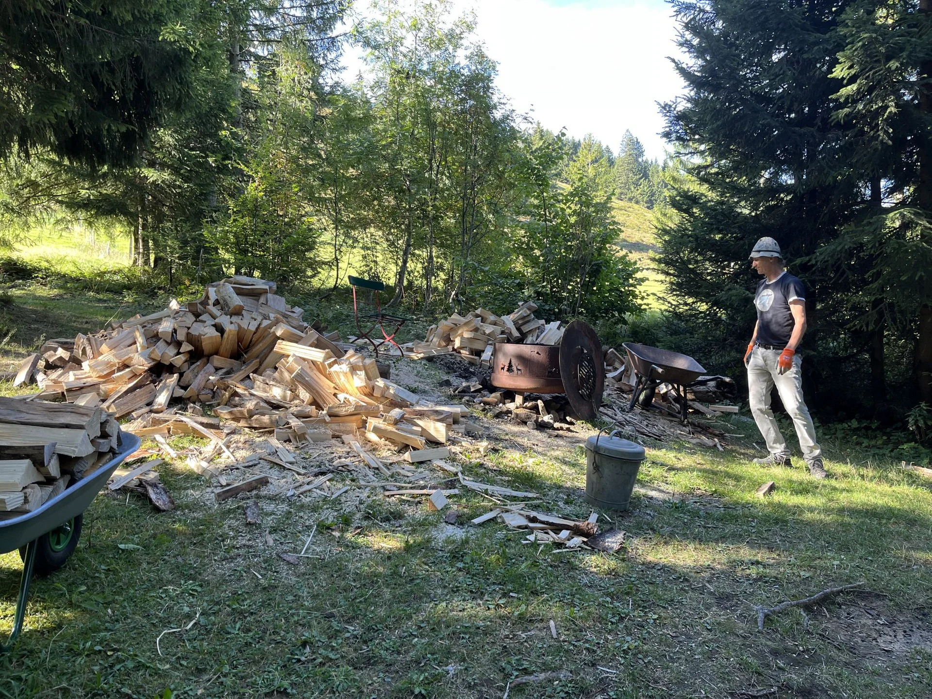 Lankhütte Arbeitseinsatz Herbst 23 | © DAV-FN / P. Schmid