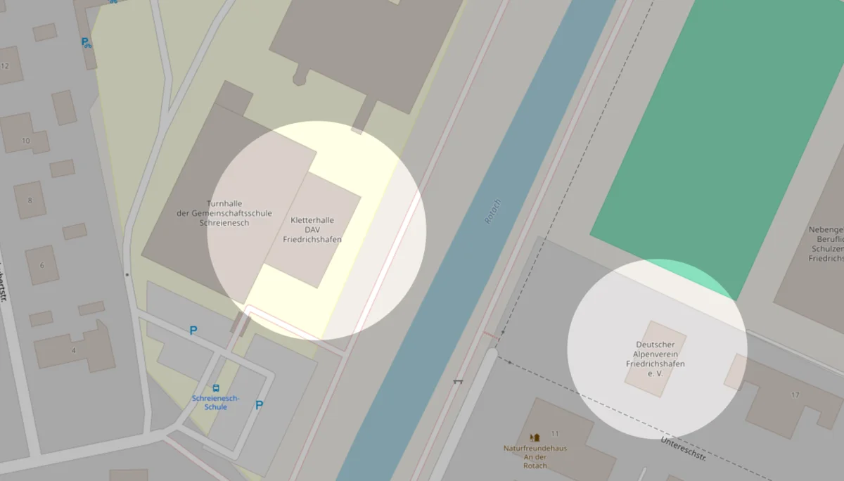 Lage DAV-Haus und Kletterzentrum | © OpenStreetMap Mitwirkende