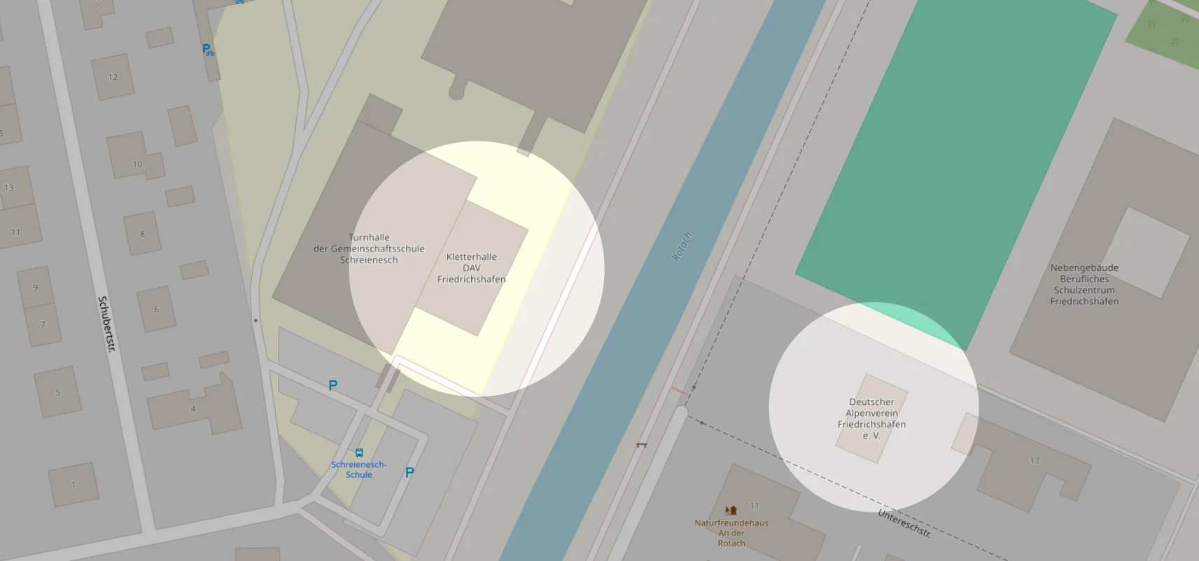 Lage DAV-Haus und Kletterzentrum | © OpenStreetMap Mitwirkende