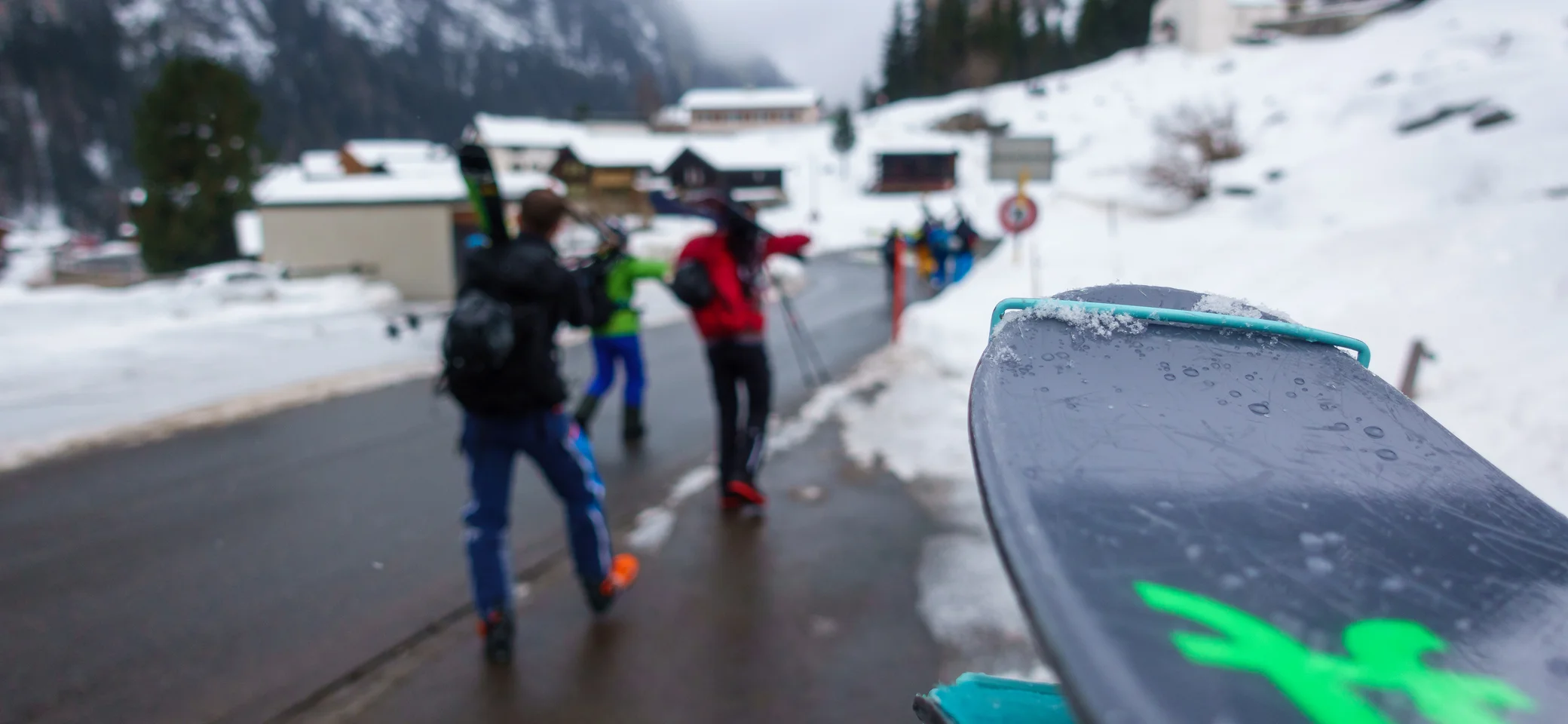 Blick auf einen Tourenski | © 2022 - DAV Friedrichshafen