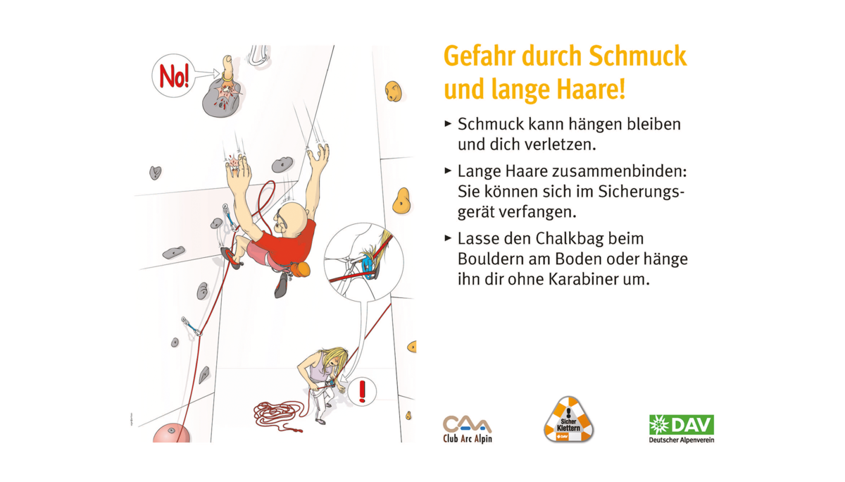 Hallenregeln für Klettern vom DAV. Regel Nummer zehn: Handy, Musik und Tiere stören | © DAV