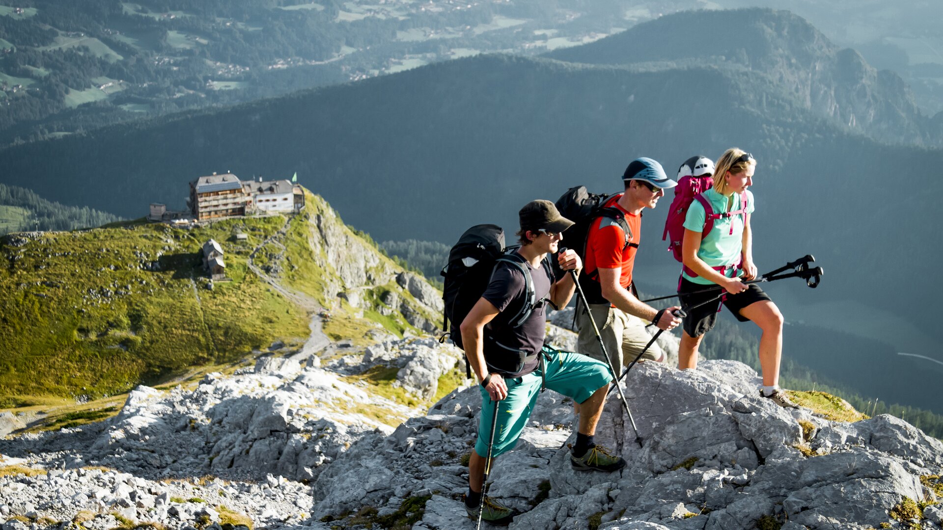 Watzmannueberschreitung | © DAV/Hans Herbig Familienwandern: Eltern mit einem Kind in den Bergen | © DAV/Hans Herbig
