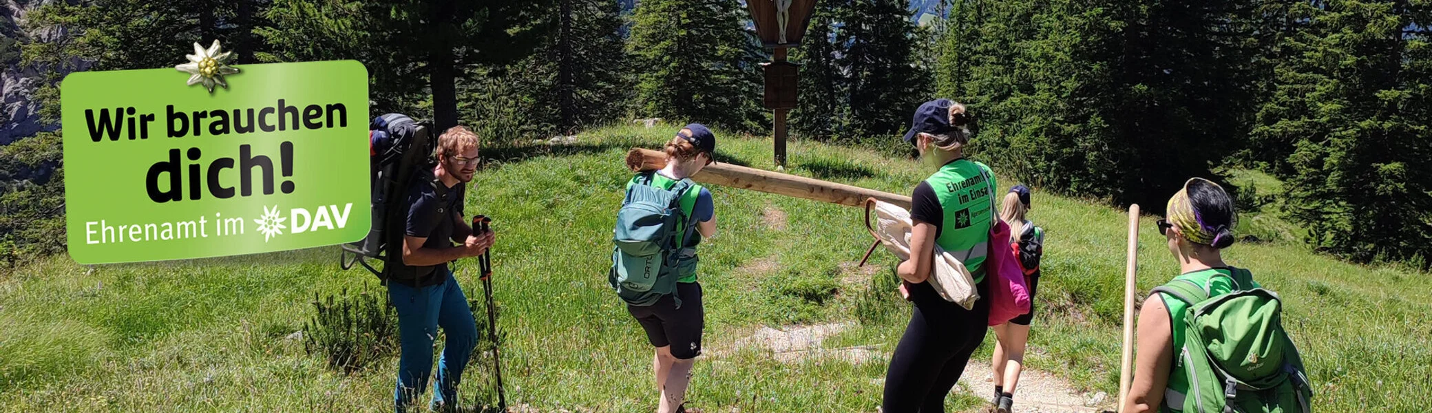Kampagnenmotiv: Ehrenamtliche Unterstützung beim DAV - Imagefoto | © DAV